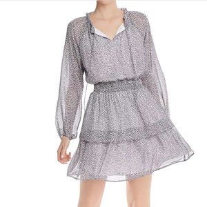 Aqua Micro Leopard-Print Dress